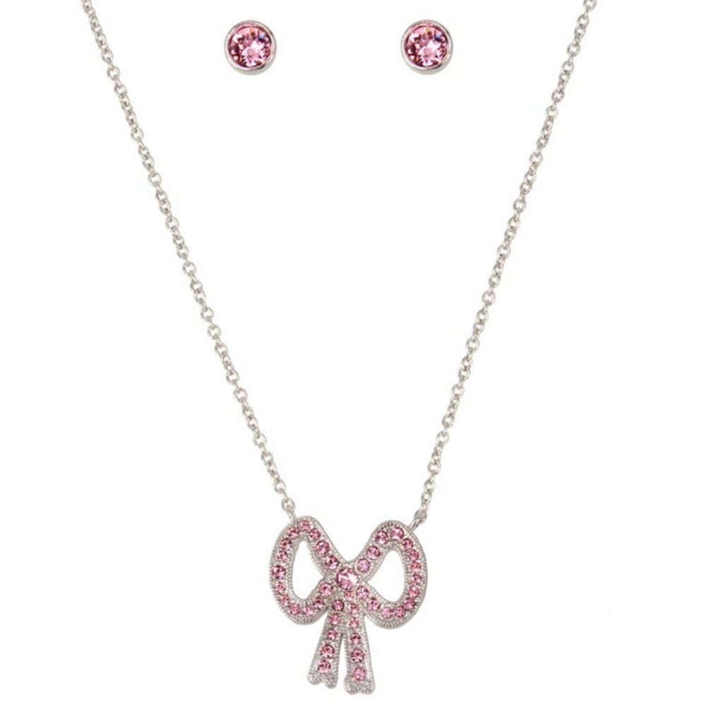 Coach Bowtie Necklace & Earring SET